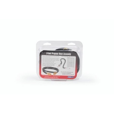 Camco CAMCO LP HOSE-3FT, 3/8IN FEMALE FLARE X 3/8IN FEMALE FLARE, CLAMSHELL 59913